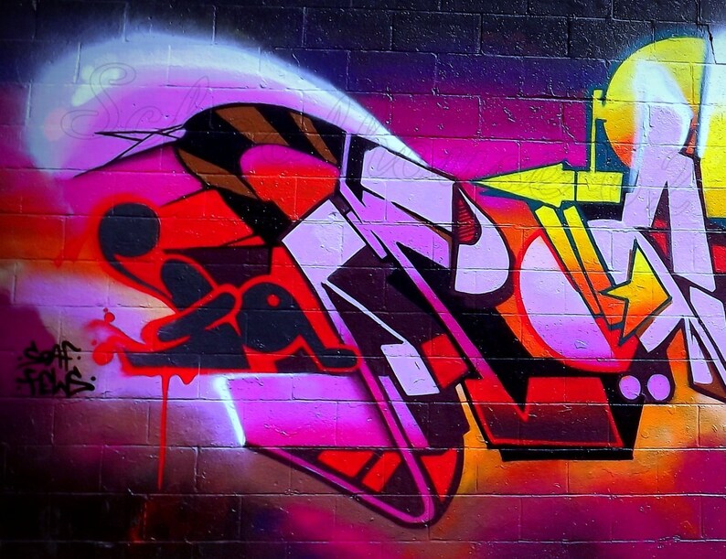 Graffiti Art For Sale Graffiti Art Pieces Large Graffiti Etsy