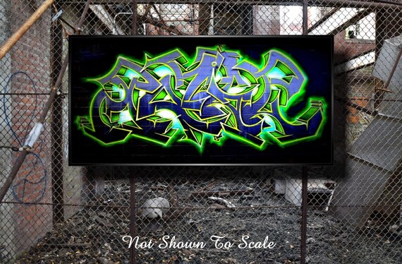 Graffiti Art On Canvas Graffiti Art Graffiti Graffiti On Etsy France