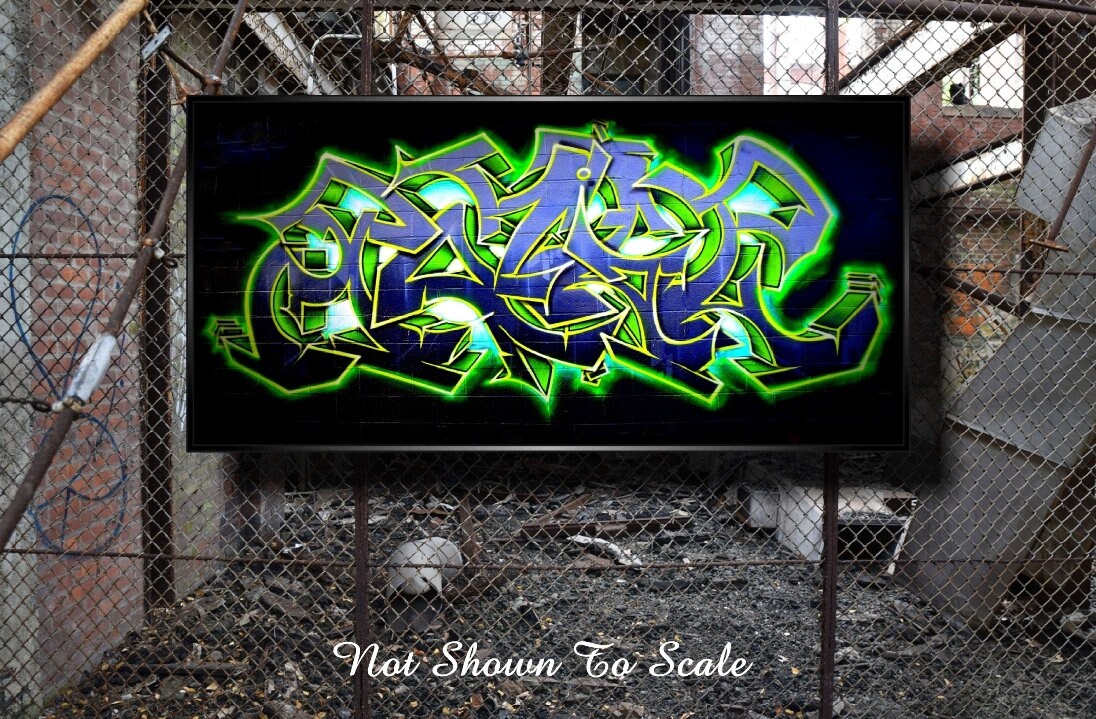 Graffiti Art Canvas Graffiti Art Graffiti Graffiti On Etsy Israel