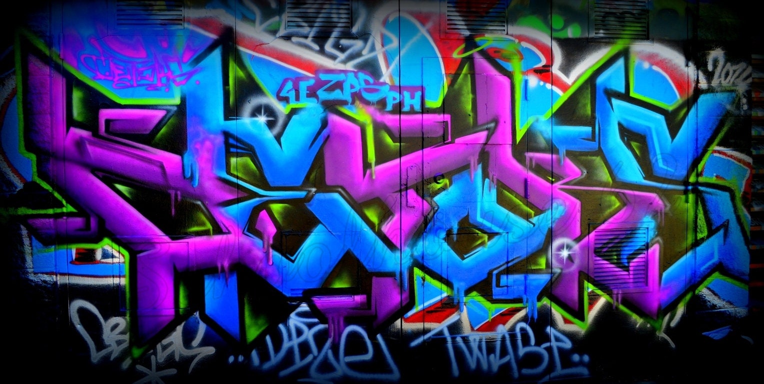 Graffiti Graffiti Art Graffiti on Canvas Graffiti Canvas Etsy