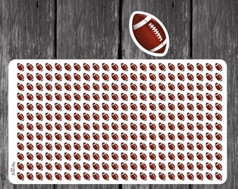 Mini Football Ball Planner Stickers - Erin Condren, Kikki K, Filofax, Plum Paper, Sports, Practice, Game, Reminder, Sport