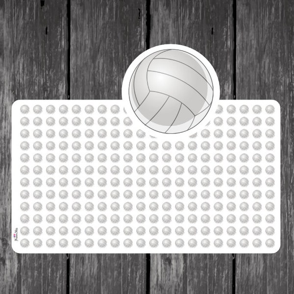 Mini Volleyball Planner Stickers - Erin Condren, Kikki K, Filofax, Plum Paper, Sports, Practice, Game, Reminder, Sport