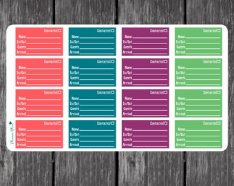 Air BNB Vacation Rental Host Stickers, Custom - Erin Condren, Kikki K, Filofax, Plum Paper, Limelife, Hosting