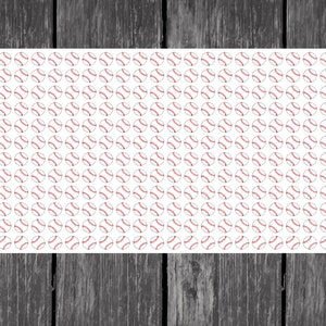 May include: A sheet of white sticker paper with 100 red and white baseball stickers. The stickers are arranged in a grid pattern.