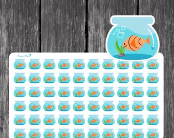 Fish Tank Planner Sticker - Erin Condren, Kikki K, Filofax, Plum Paper, Limelife, Inkwell