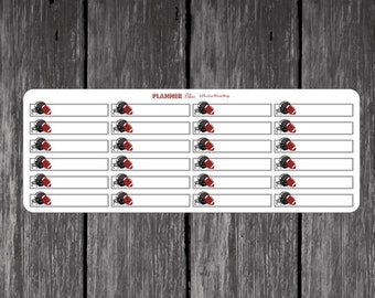 Football Practice Game Reminder Planner Stickers 24 Count - Erin Condren, Kikki K, Filofax, Plum Paper