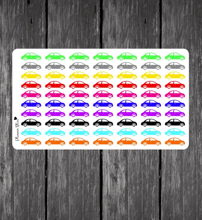 Car Planner Stickers - Erin Condren, Kikki K, Filofax, Plum Paper ...