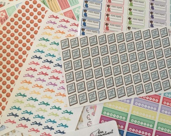 10 Sheets! Miscut Imperfect Second Chance OOPS Planner Stickers. PLEASE READ description - Erin Condren, Kikki K, Filofax, Plum Paper