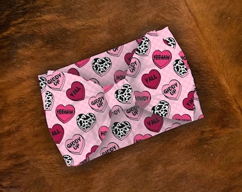 Western Girls Bow Headwrap / headwrap / Cowgirl / Baby Bow / Valentines