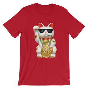 Japonais Thug Life chance chat - T-Shirt manches courtes unisexe