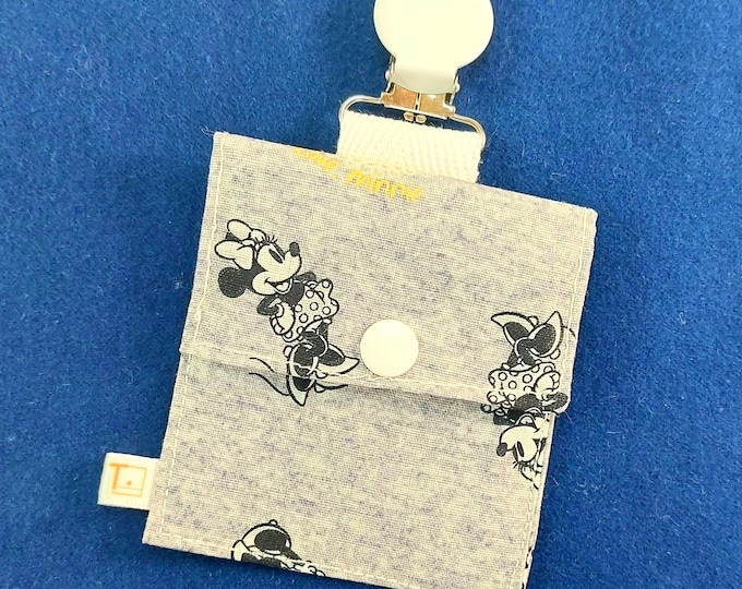 Tubie Pockets® Clips! Tiny Minnie Mouse NG and NJ Tube Moveable Storage Pocket