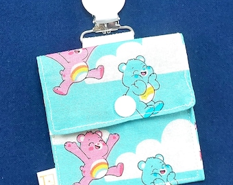 Tubie Pockets® Clips! Care Bears NG and NJ Tube Moveable Storage Pocket