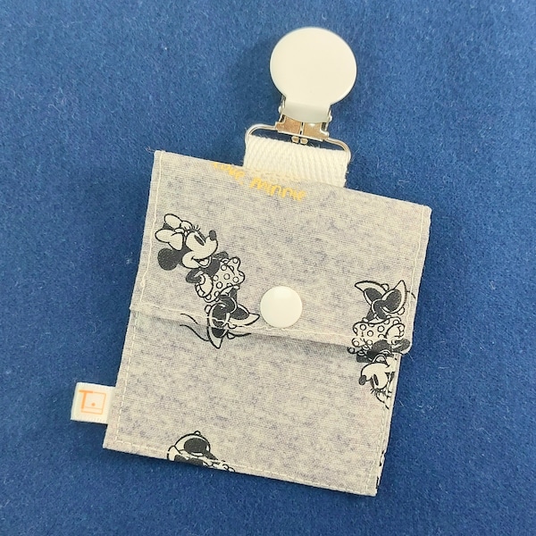 Tubie Pockets® Clips! Tiny Minnie Mouse NG and NJ Tube Moveable Storage Pocket