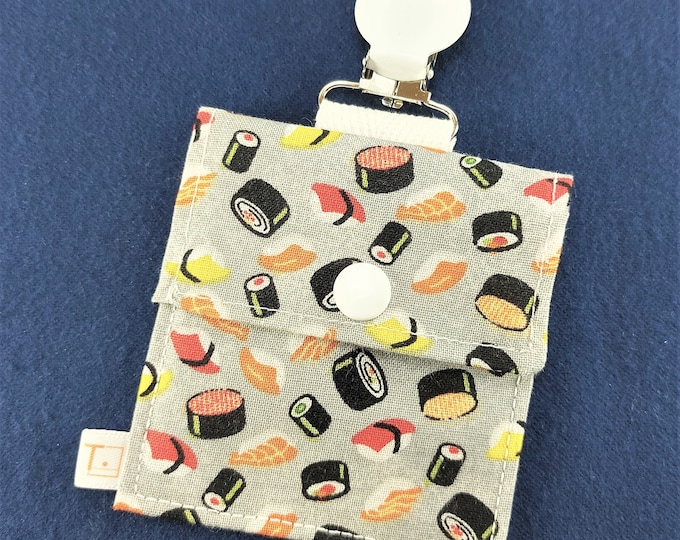 Tubie Pockets® Clips! Sushi NG and NJ Tube Moveable Storage Pocket