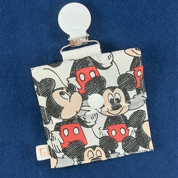 Tubie Pockets® Clips! Mickey Mouse NG and NJ Tube Moveable Storage Pocket