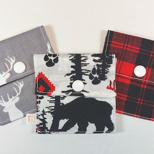 Tubie Pockets® Set of 3 Buffalo Plaid NG and NJ Tube Moveable Storage Pockets