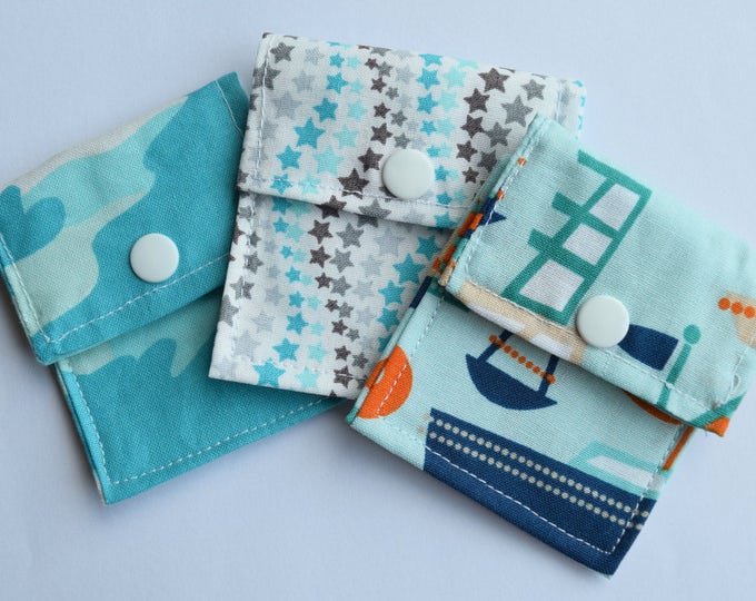 Tubie Pockets® Set of 3 Assorted Patterns NG and NJ Tube Moveable Storage Pockets