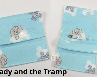 Tubie Pockets® Lady and the Tramp Design NG and NJ Tube Moveable Storage Pocket