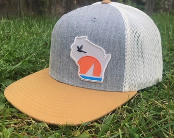 Sun and Sail Snapback Trucker Hat