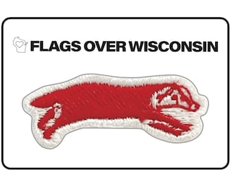 Wisconsin WisCoste Leaping Badger Vinyl Sticker