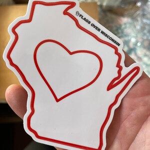 Home Love Wisconsin Vinyl Aufkleber