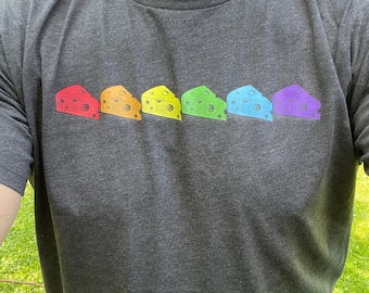 Cheese Pride Tee |  Cheesy gay shirt | unisex rainbow cheese tshirt