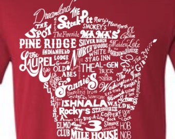 Supper Clubs of Wisconsin Tshirt