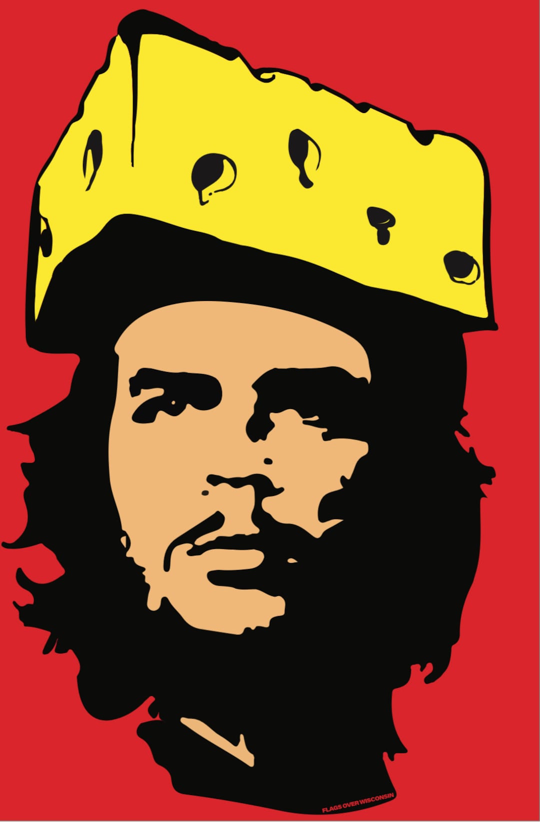 Che Sticker Che's Head | Cheese Guevara Vinyl Sticker |cheesehead | Funny Wisconsin ...