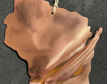 Reclaimed Copper Ornament:  St. Raphael’s Cathedral Steeple, Madison, Wis.