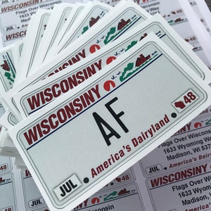Wisconsin AF Vinyl Sticker