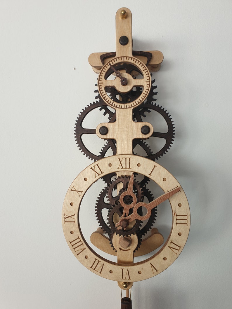 Wooden Wall Clock Cronos Kit DIY Project Kit Steampunk Etsy UK
