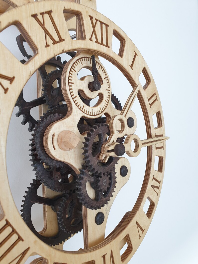 Wooden wall clock LILY kit Etsy