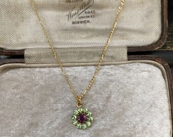 Collier Vintage En Ambrolithe Vert - Longueur 66 Cm - Bijou Fantaisie Femme - Bel état