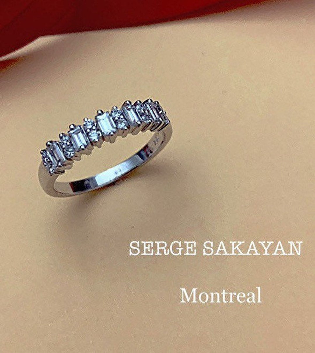 Diamond Anniversary Ring Right Hand Ring Diamond Cocktail Ring Etsy