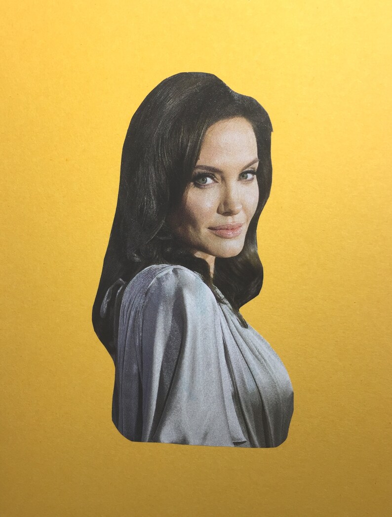 Angelina Jolie Celebrity Birthday Card | Etsy
