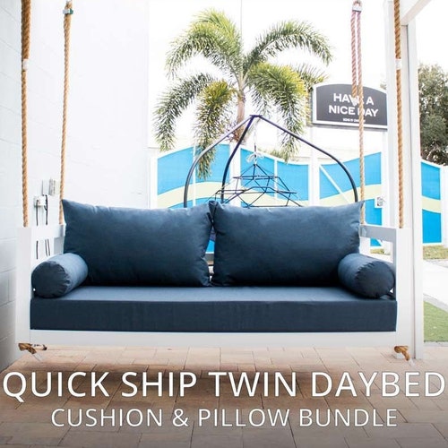 Sunbrella Outdoor Daybed Cushion Set Bolsters / Back Pillows Etsy