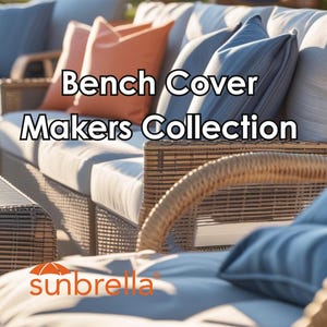 NEW Sunbrella Bench Cover - Banquette - Window Seat - Mudroom