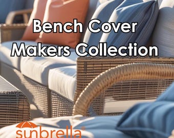 NEW Sunbrella Bench Cover - Banquette - Window Seat - Mudroom