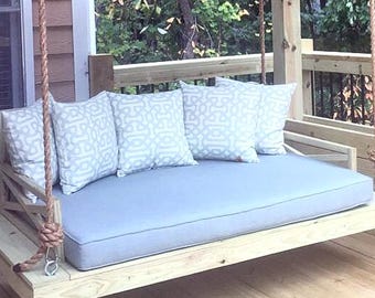 Sunbrella Daybed Cushion: Queen Size Porch Swing Cushion (80x60x4)