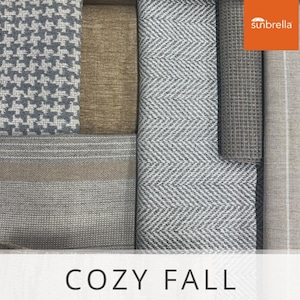 Sunbrella Sample Pack - Cozy Fall - Sunbrella Fabric Collections - Indoor / Outdoor Upholstery - Fabric Swatches