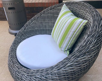 Sunbrella Custom Round Barstool Cushion - Outdoor Patio Chair Cushion - Outdoor Fabric - 2" Thick Chair Pad - Cushion Cover 2024
