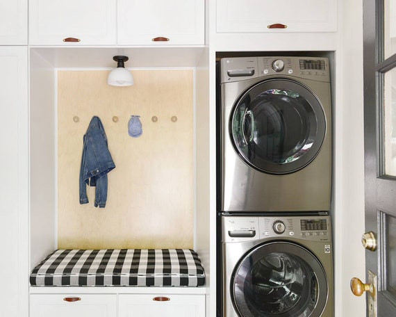 Sunbrella Custom Bench Cushion Laundry Room Decor Mudroom Patio