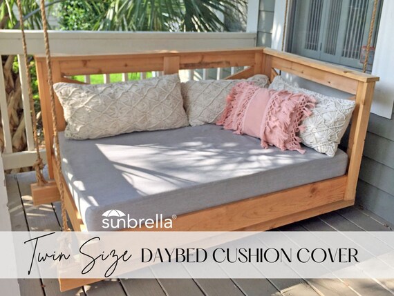 Sunbrella Daybed Custom Cushion Cover Standard Twin Size 75 X 39 Sunbrella Outdoor Fabric Cover Etsy Canada