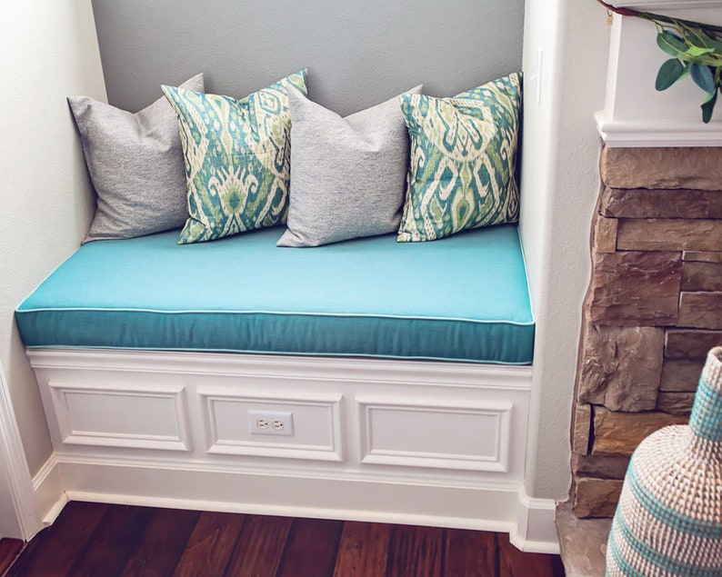 Sunbrella Custom Bench Cushion Floor Cushion Window Seat / Etsy