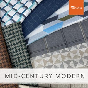 Sunbrella Sample Pack - Mid-Century Modern Theme - Fabric Samples - Fabric Collections - Indoor / Outdoor Upholstery - Fabric Swatches