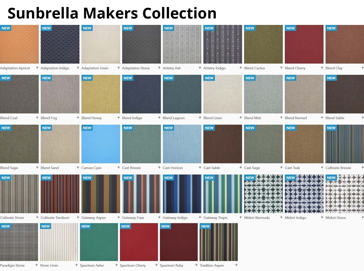 Sunbrella Color Chart Pdf