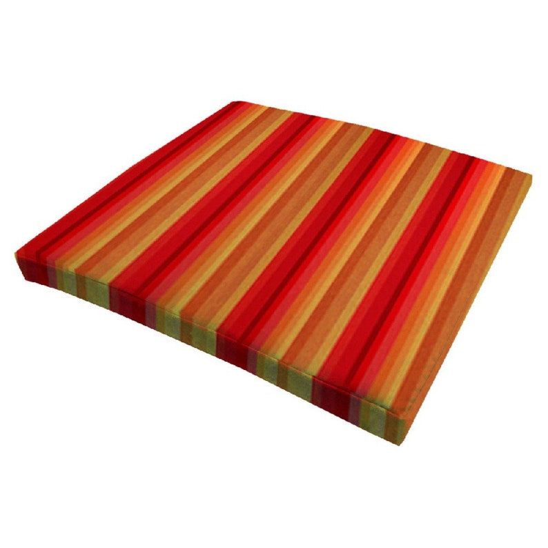 21.5x20x3 Sunbrella Astoria Sunset Dining Seat Cushion with ties Chair Cushion Chair Pad Sunbrella Cushion Seat Pad