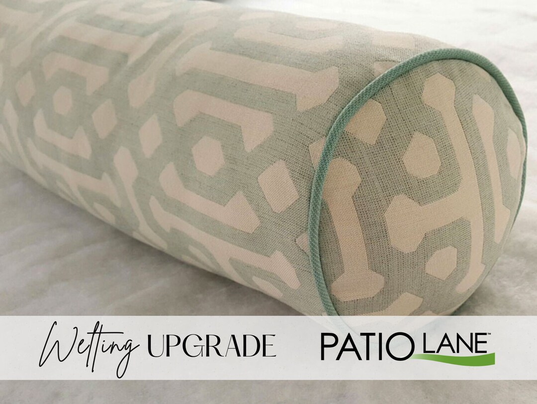 Double Welting Upgrade Custom Bolster Pillow Sunbrella Pillow Cover Roll Pillow / Lumbar Pillow