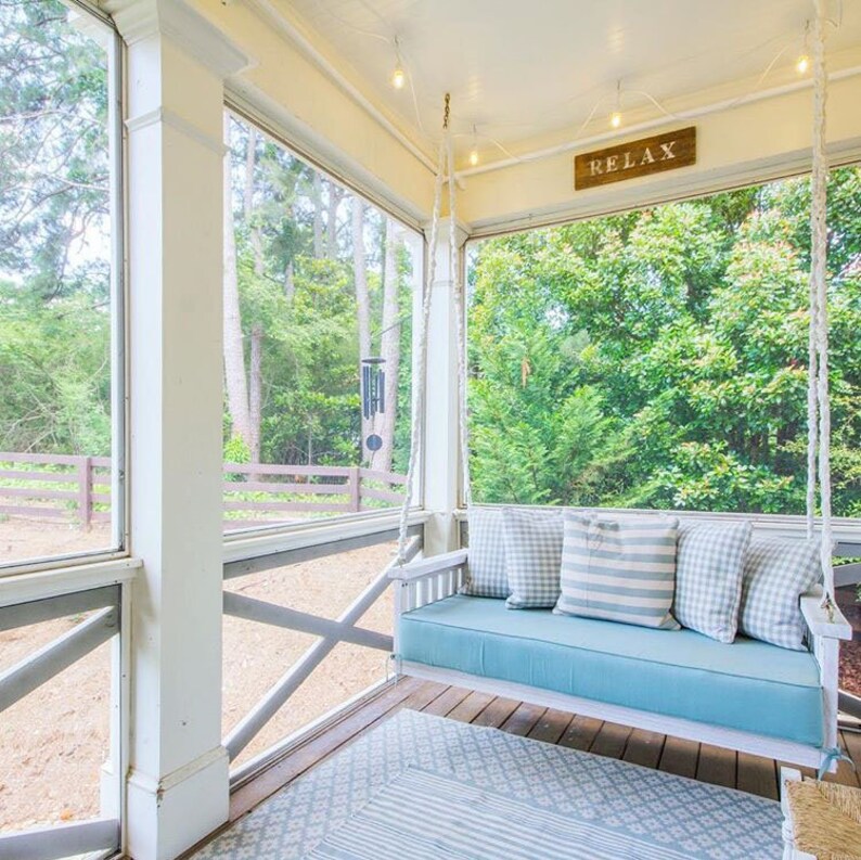 Sunbrella Custom Daybed Cushion Twin Bed Size Porch Swing ...