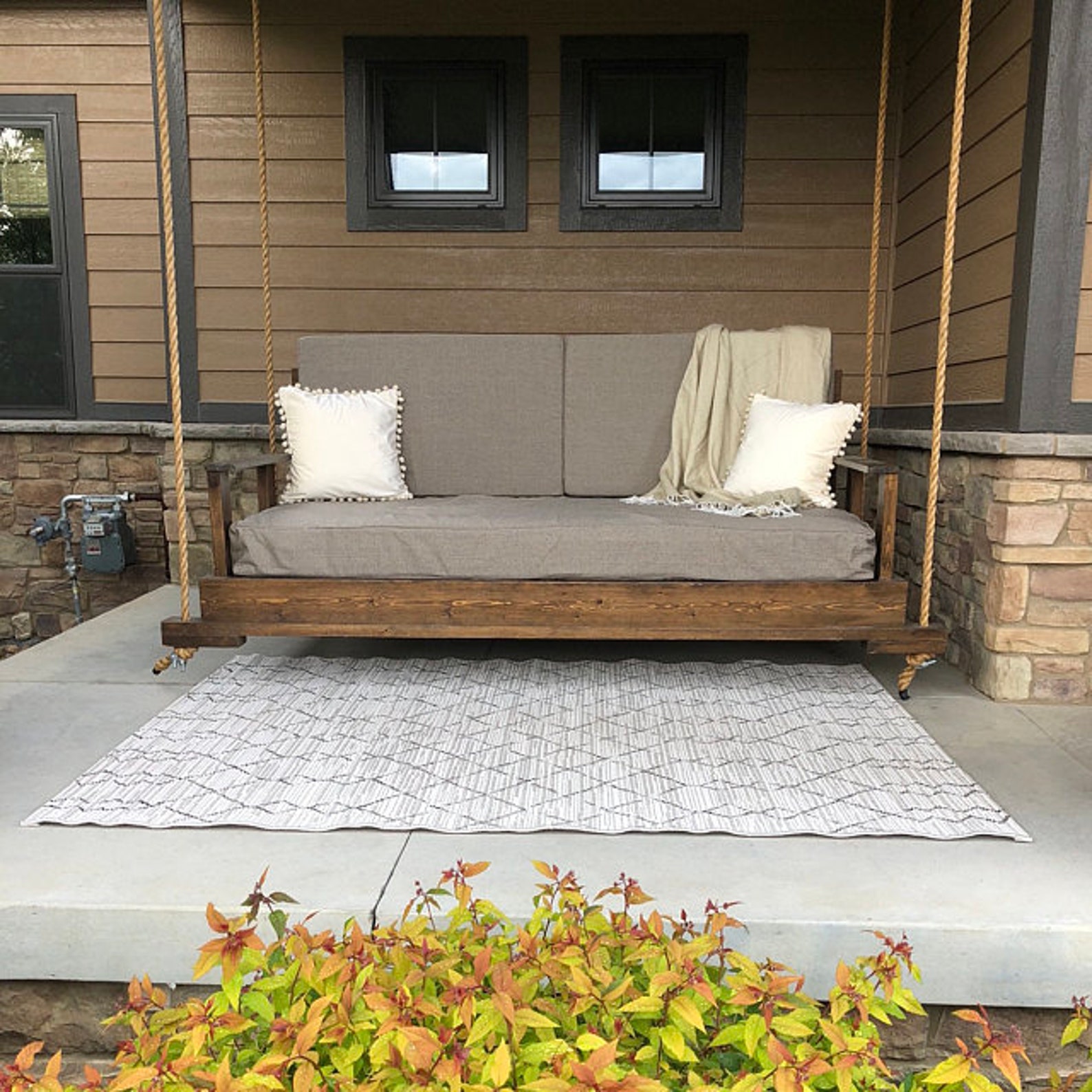 Pair of Sunbrella Daybed Back Cushions Daybed / Porch Swing Etsy